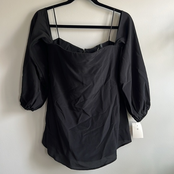 Theory Laureema Silk off the shoulder strapless top - Picture 2 of 8